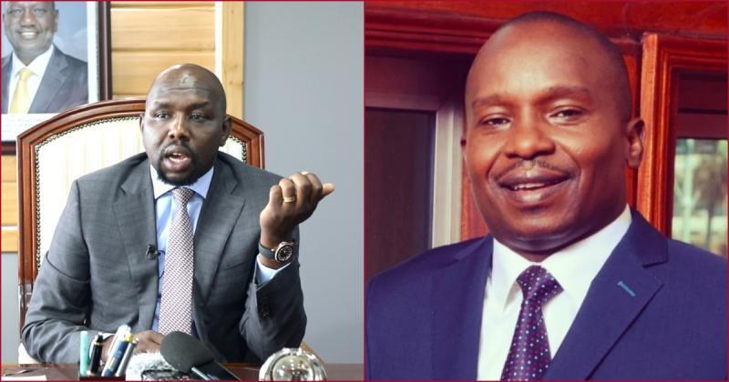 Collaged images of Roads Kipchumba Murkomen and Interior's Kithure Kindiki.